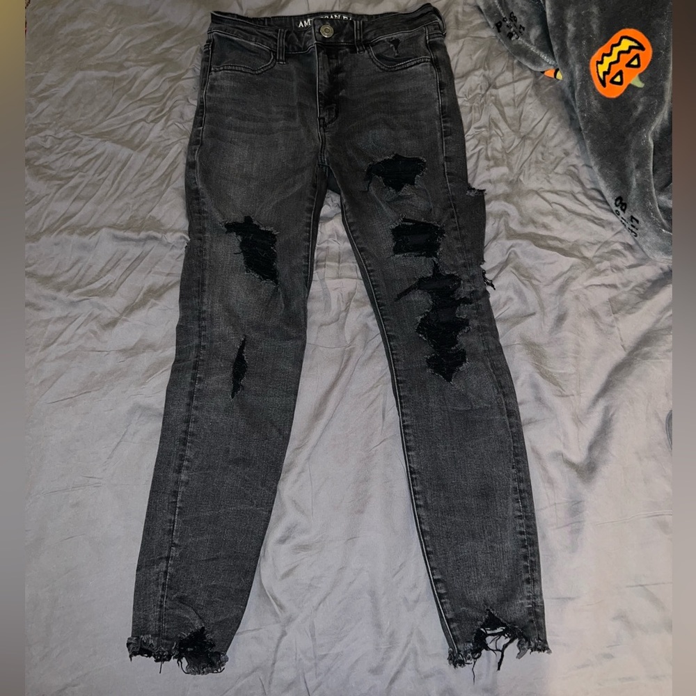 Black American eagle jeans